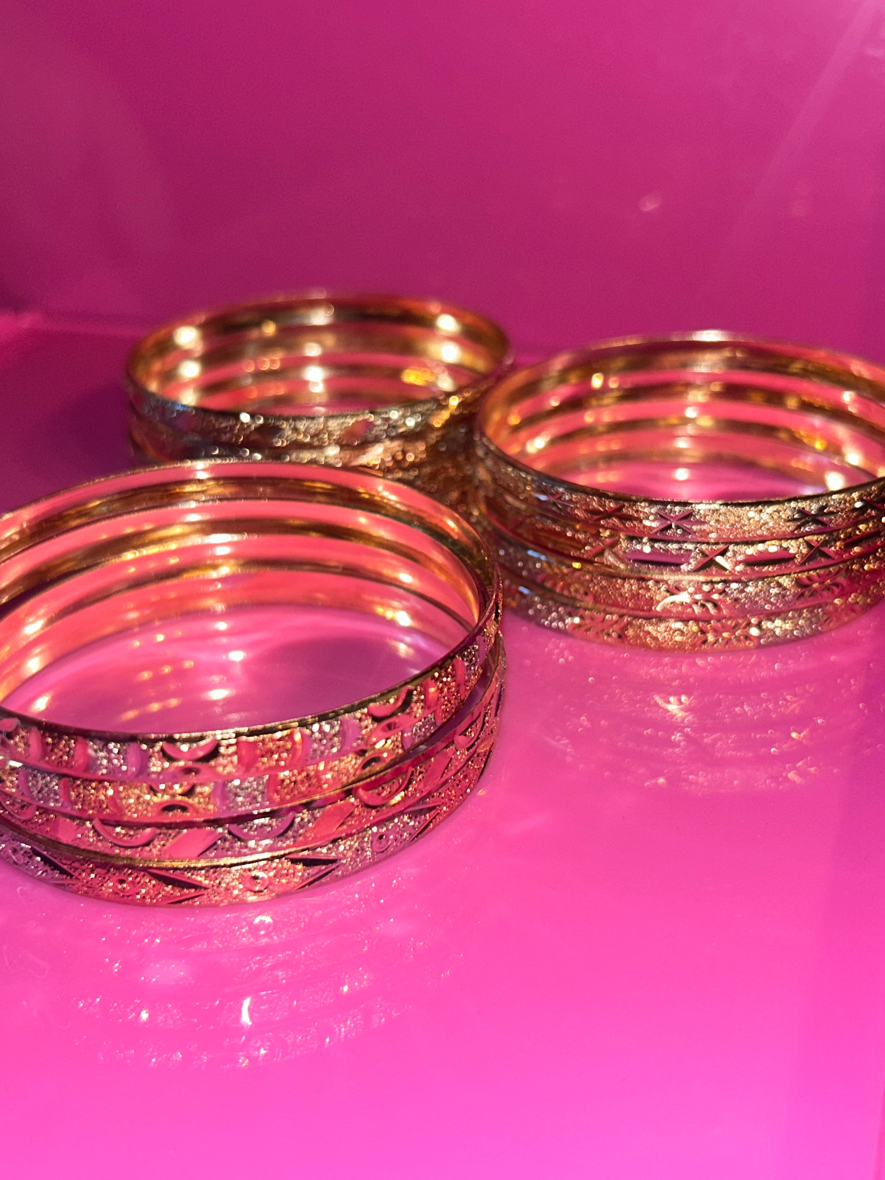 TRICOLOR BANGLE SET