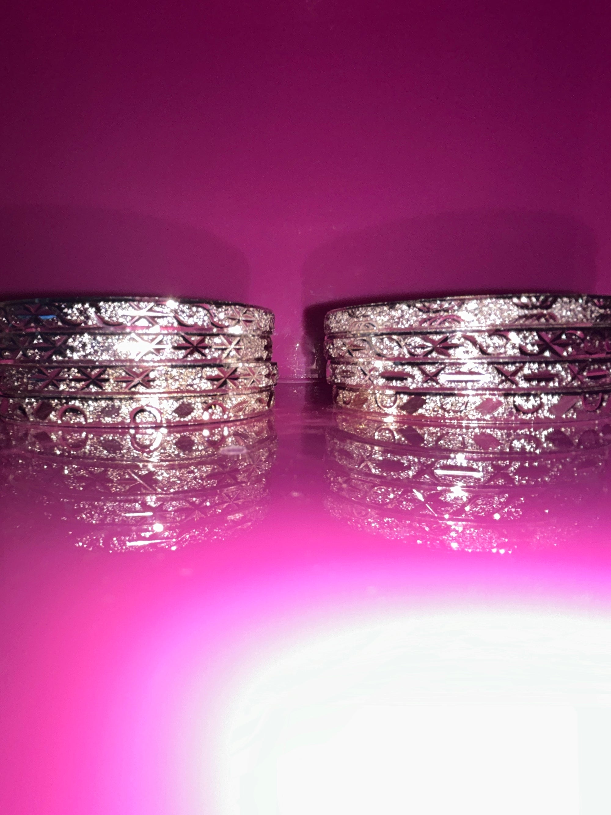 SILVER BANGLE SET