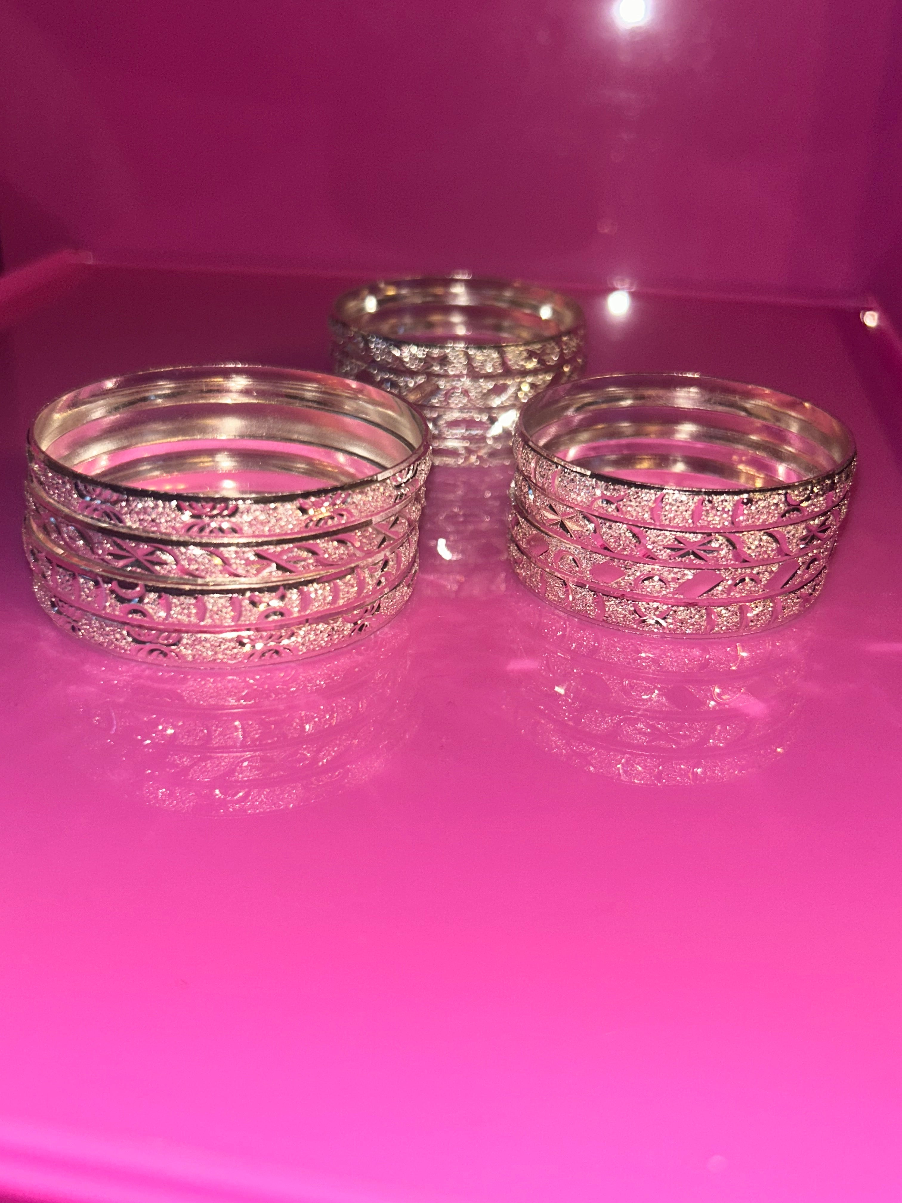 KIDS SILVER BANGLE SET