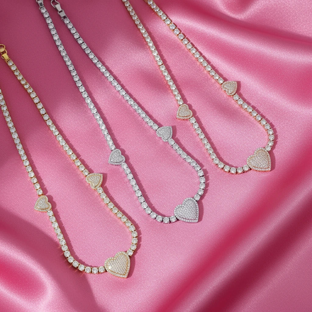 COLD HEARTED TENNIS CHOKER