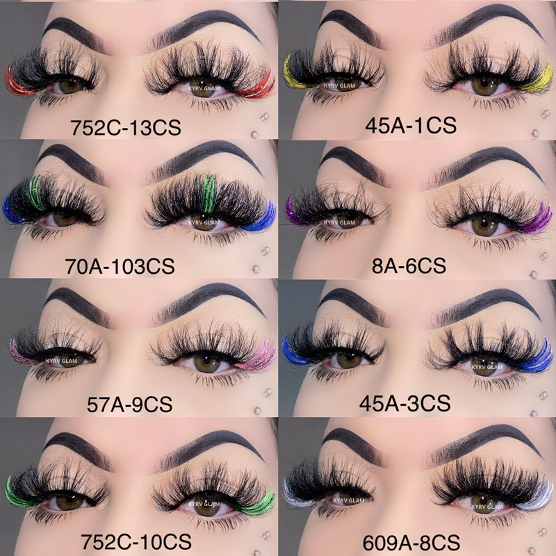 Wholesale Glitter Color Lashes