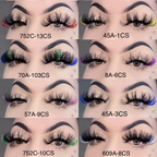 Wholesale Glitter Color Lashes