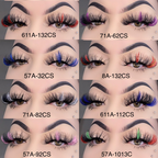 Wholesale Glitter Color Lashes