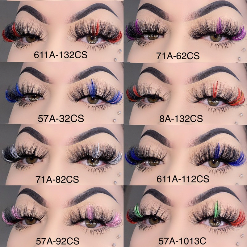 Wholesale Glitter Color Lashes