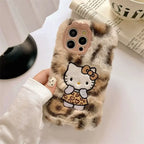 Plush Leopard Kitty Phone Case
