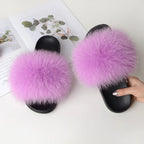 Fox Fur Slippers