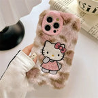 Plush Leopard Kitty Phone Case