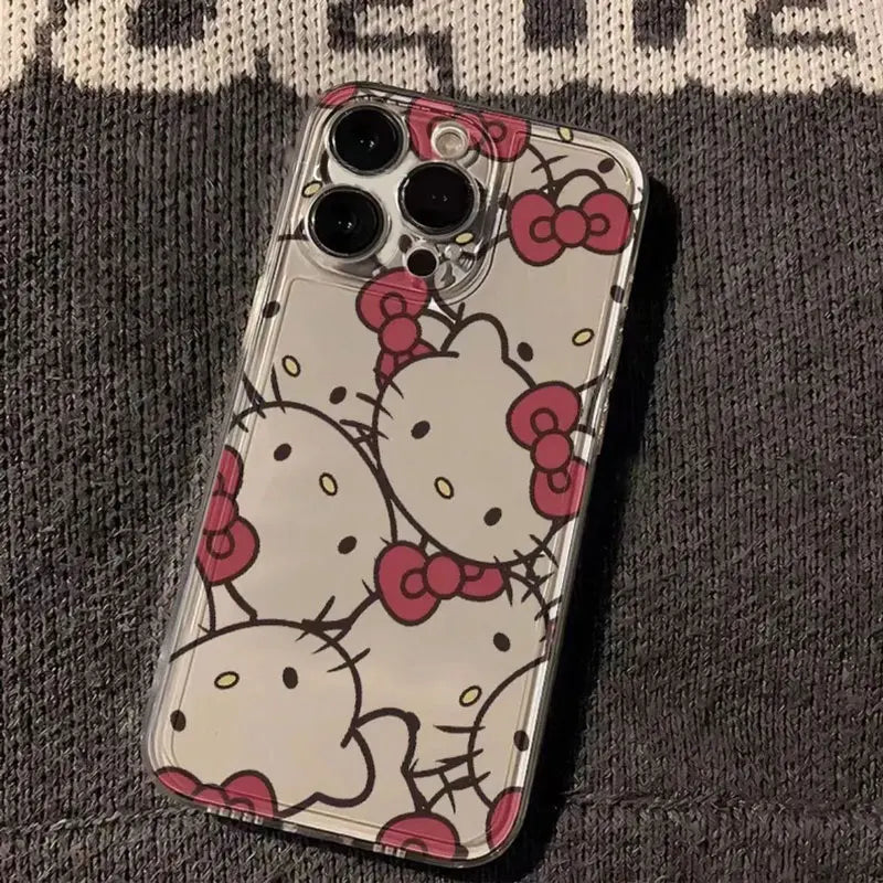 Lovely Hello Kitty Head Phone Case