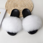 Fox Fur Slippers