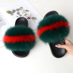 Fox Fur Slippers