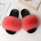Fox Fur Slippers