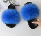 Fox Fur Slippers