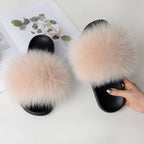 Fox Fur Slippers