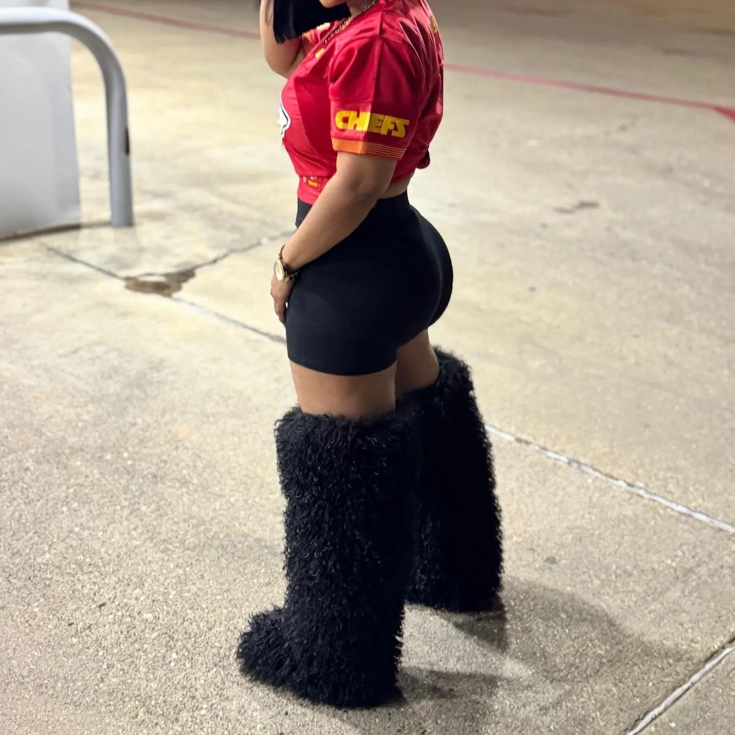 RICH GIRL FAUX FUR BOOTS