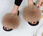 Fox Fur Slippers