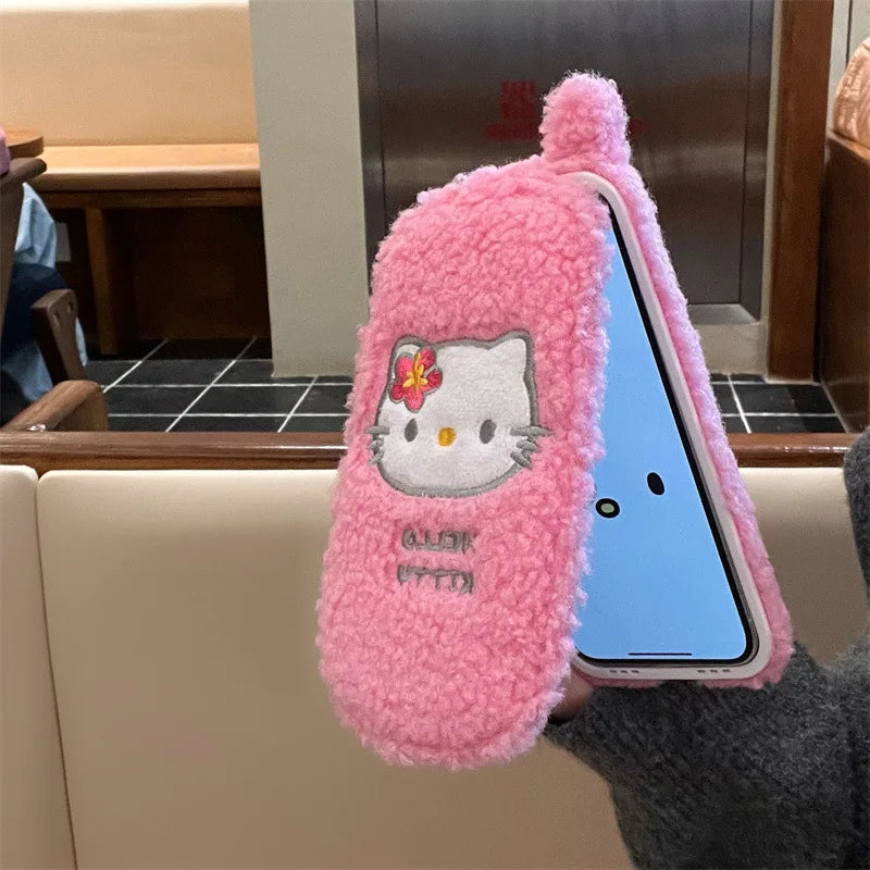 Kitty Fur Flip Phone Case