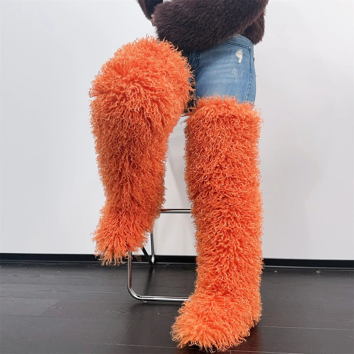 RICH GIRL FAUX FUR BOOTS