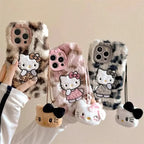Plush Leopard Kitty Phone Case