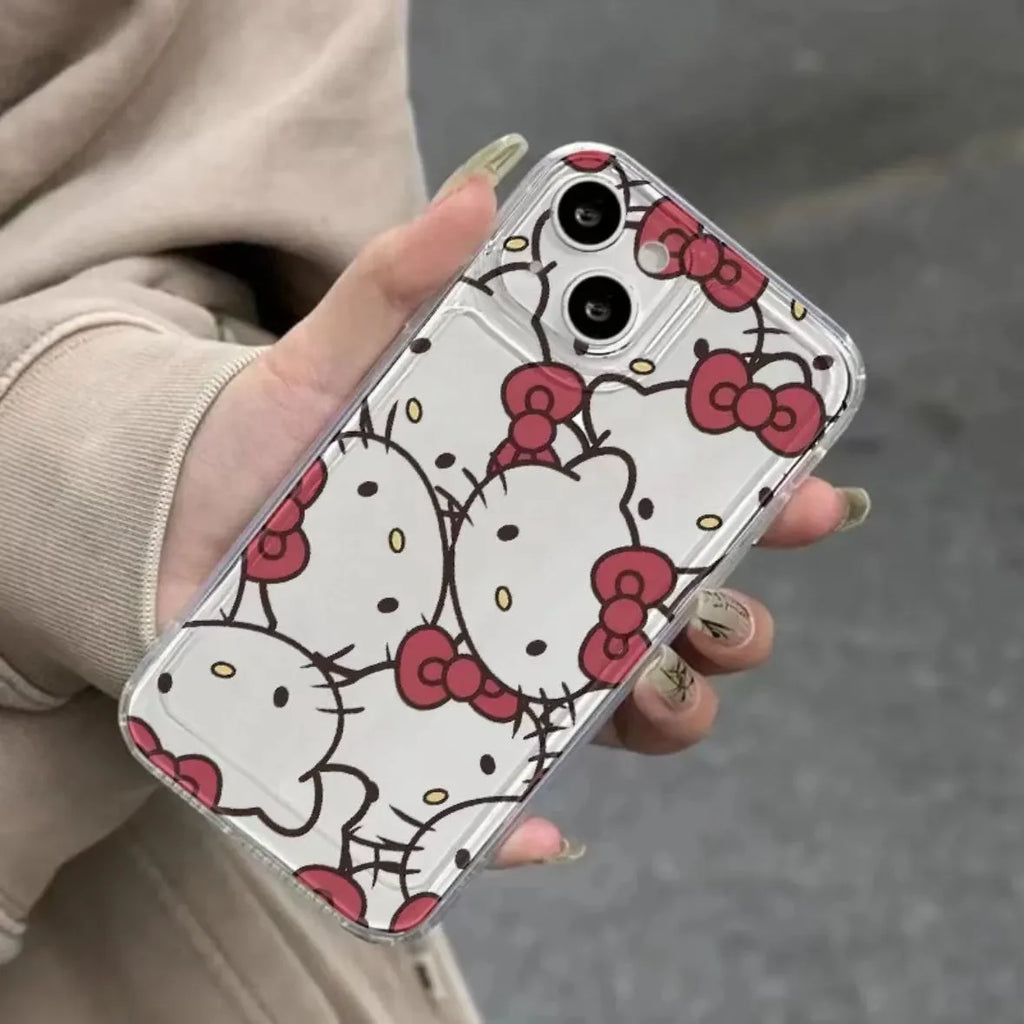 Lovely Hello Kitty Head Phone Case