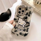 Plush Leopard Kitty Phone Case