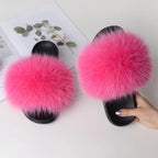 Fox Fur Slippers