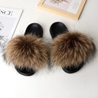 Fox Fur Slippers