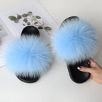 Fox Fur Slippers