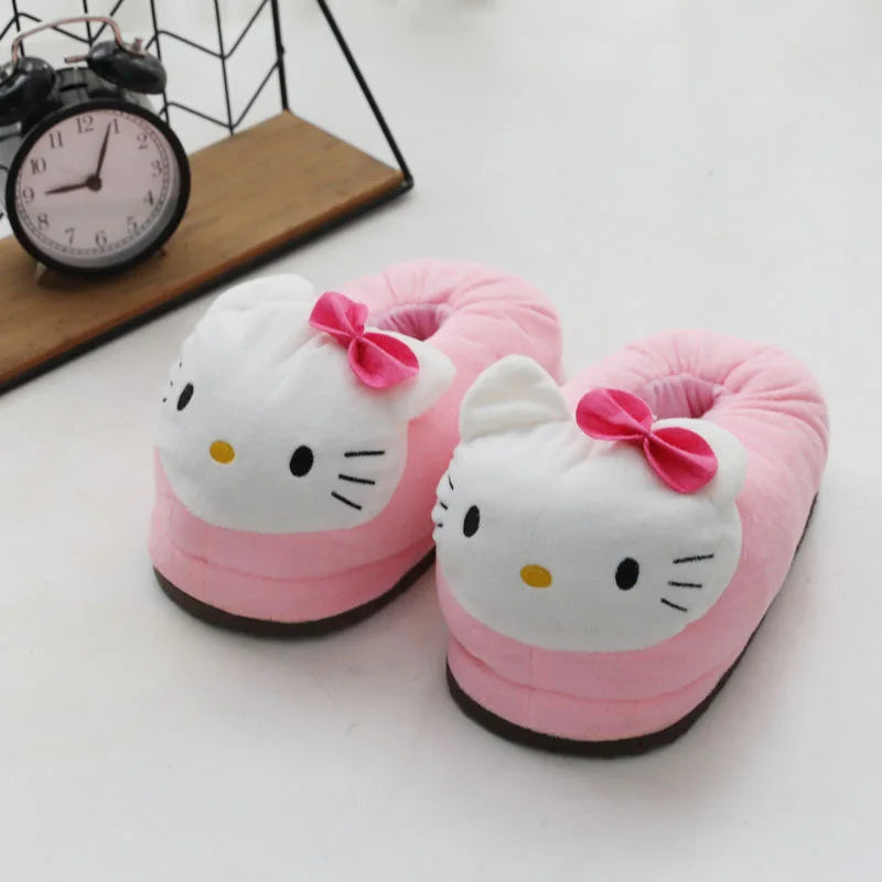 HK Big Head Plush Slippers