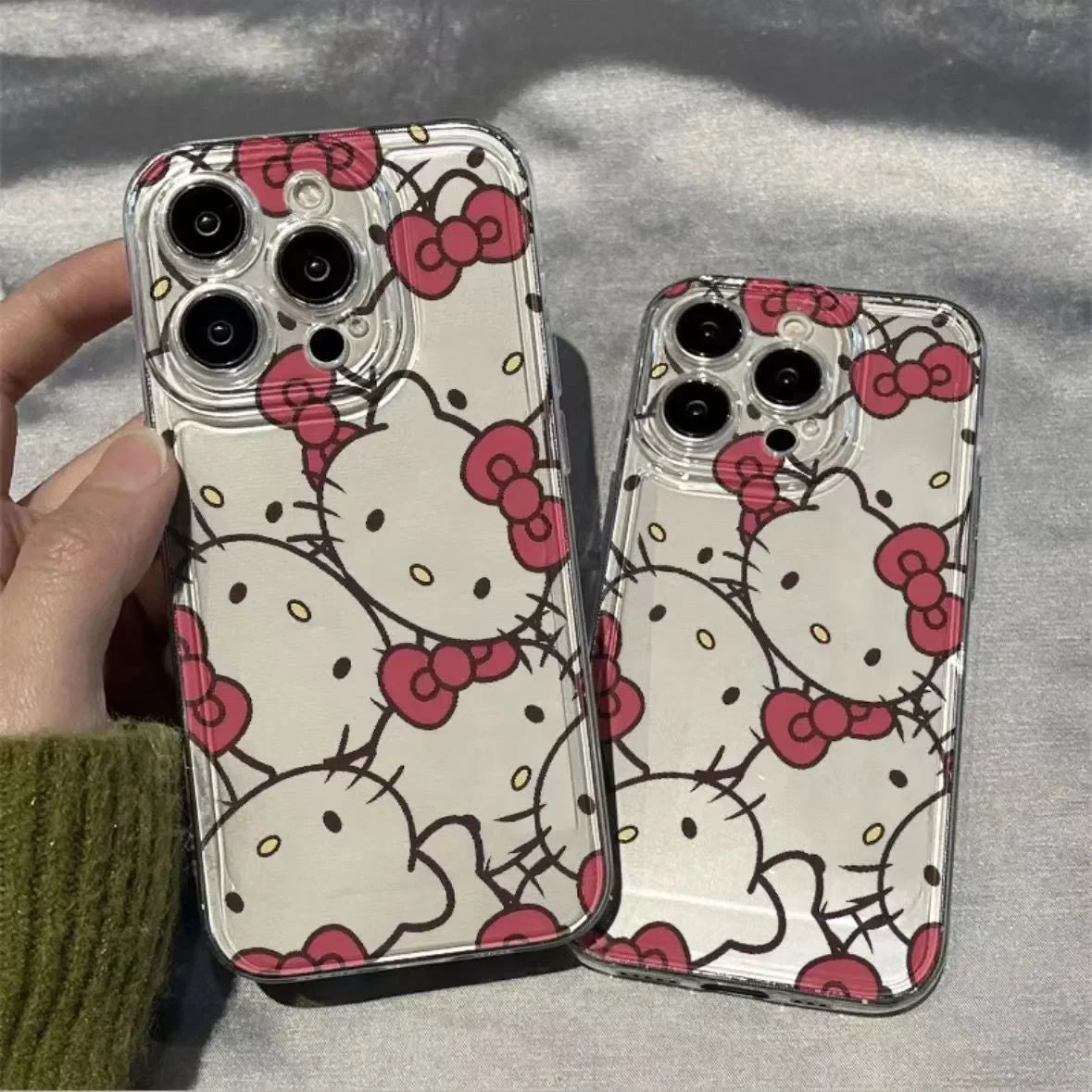Lovely Hello Kitty Head Phone Case