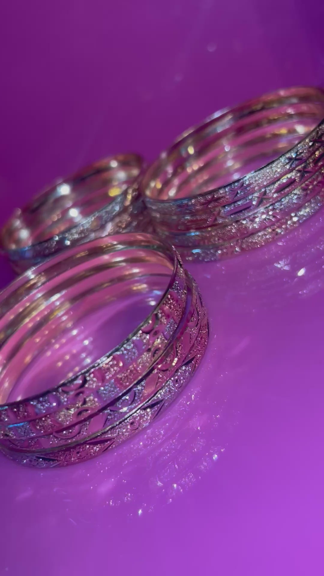 TRICOLOR BANGLE SET