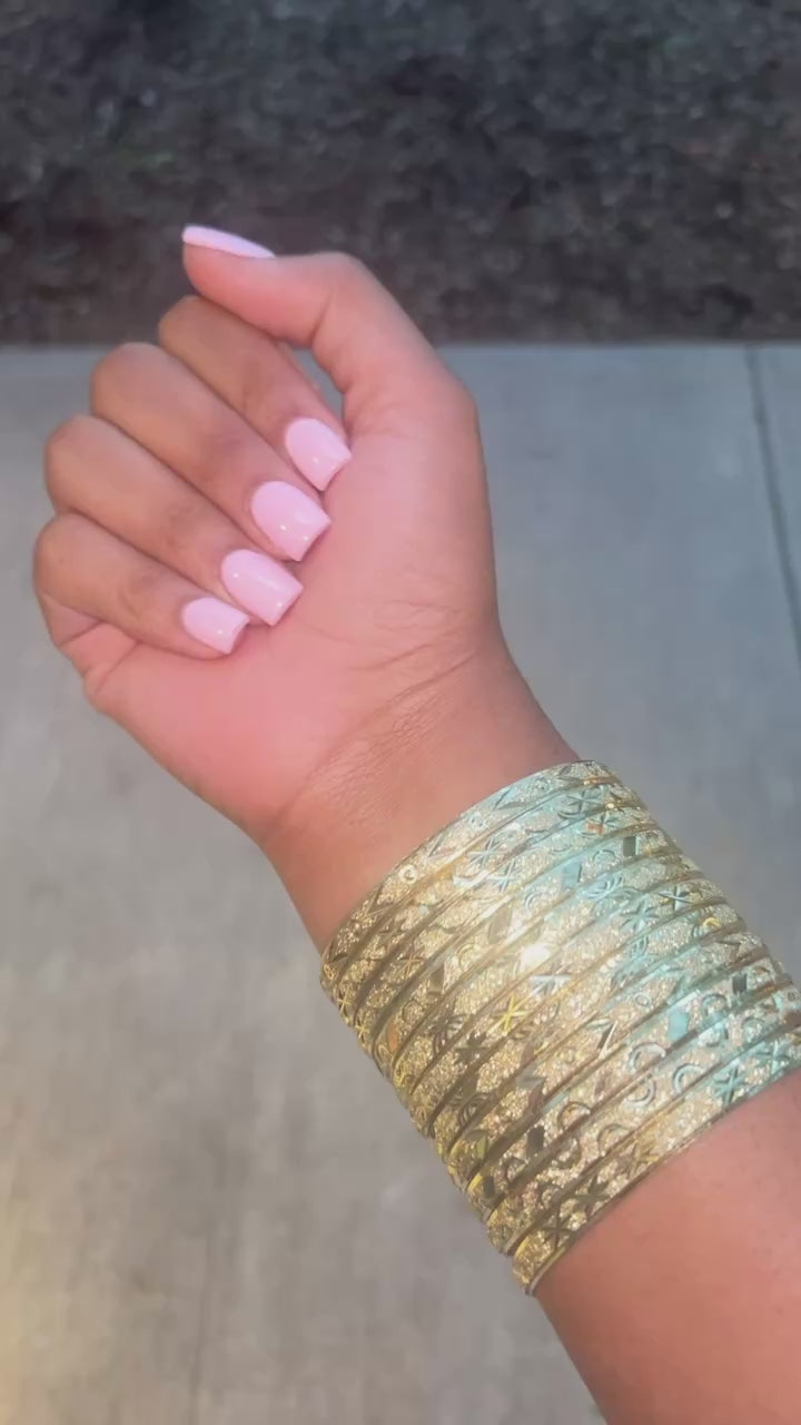 THAT GIRL GOLD BANGLE SET